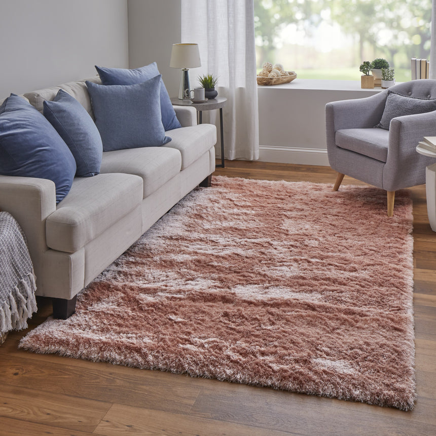 Feizy Indochine Modern Solid - Pink Area Rug