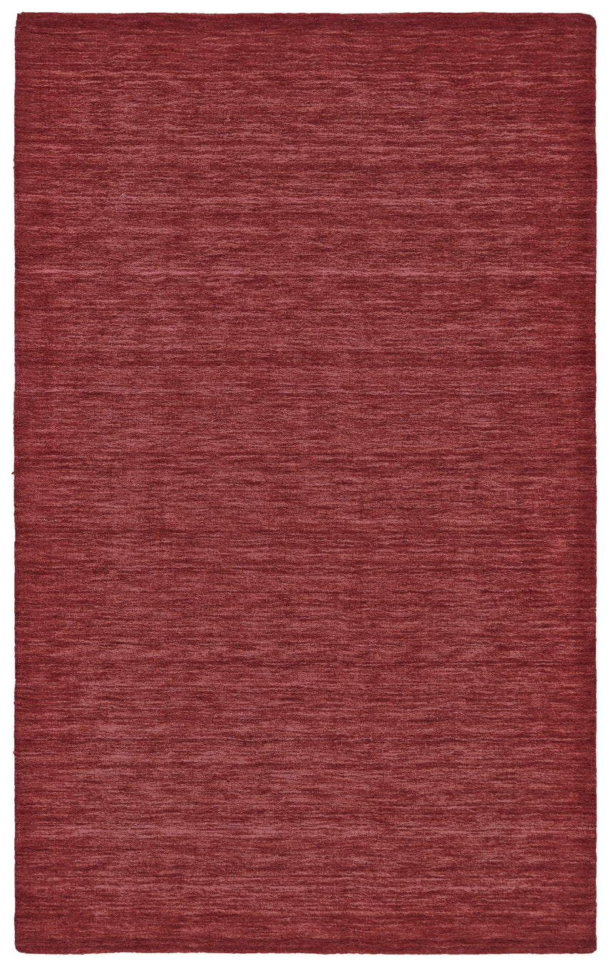 Feizy Luna Modern Solid - Red Area Rug