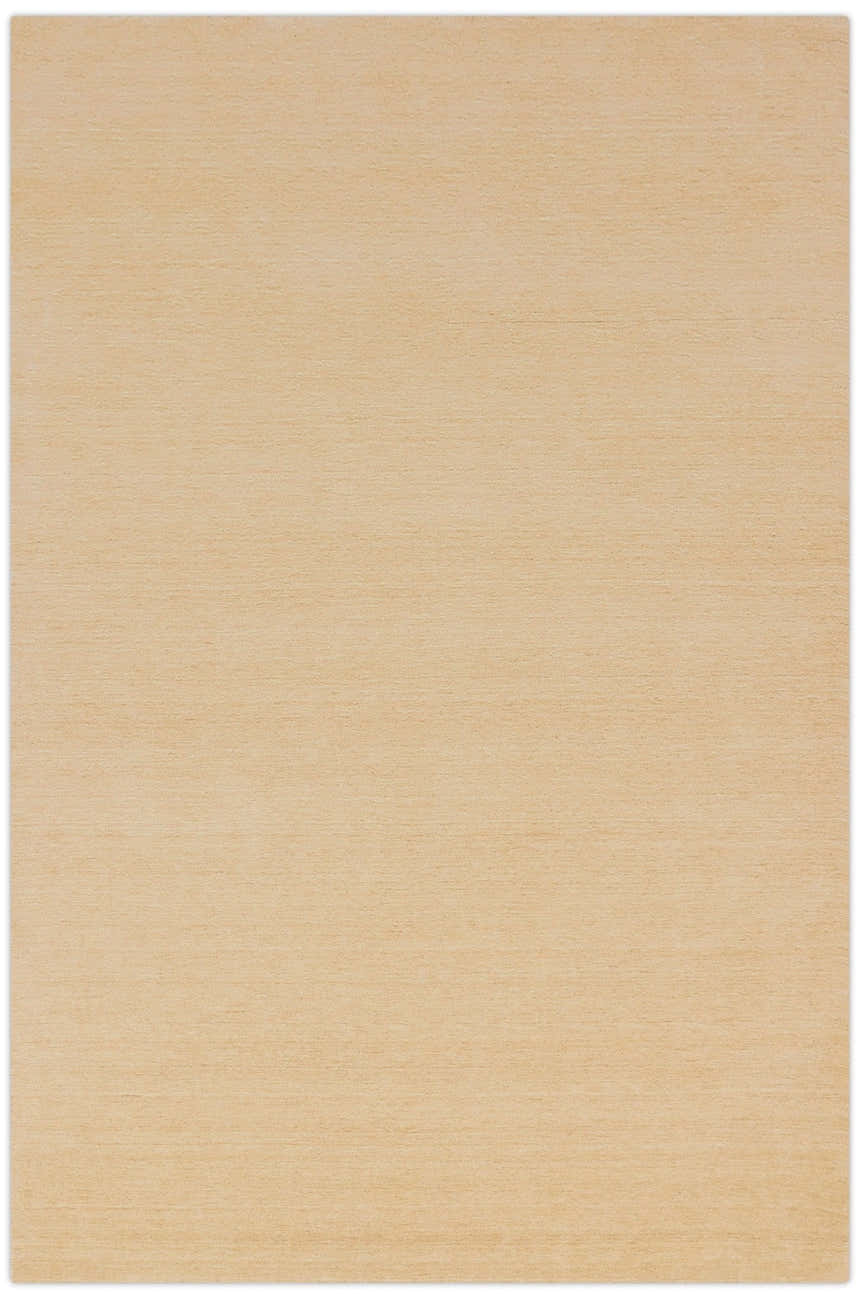 Terrain Hand Loomed Modern Beige Solid Design Wool Area Rug
