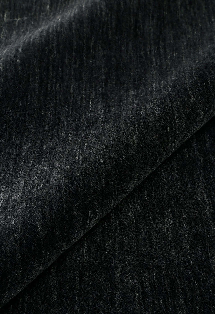 Terrain Hand Loomed Modern Charcoal Solid Design Wool Area Rug