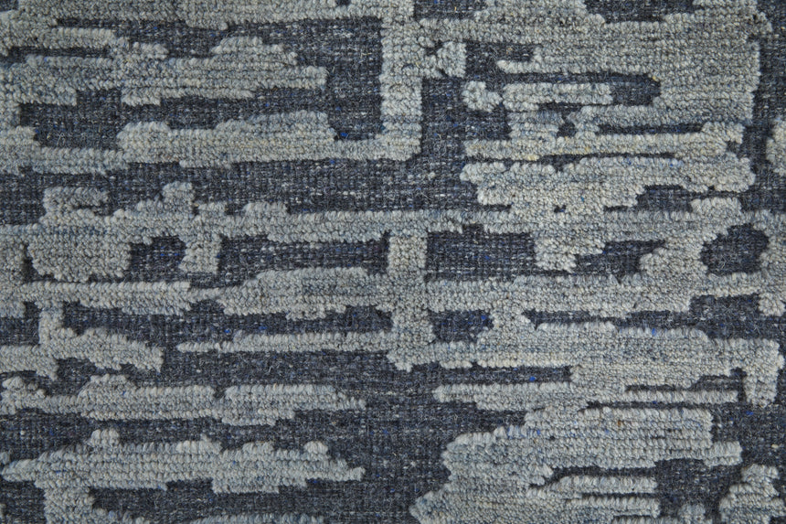 Feizy Berwyn Modern Abstract - Blue/Silver/Gray Area Rug