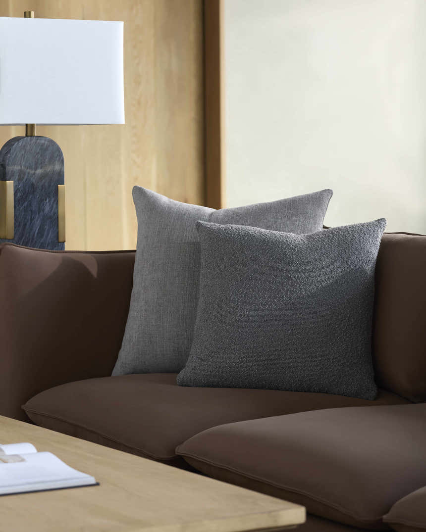 Tevin Light Taupe Throw Pillow