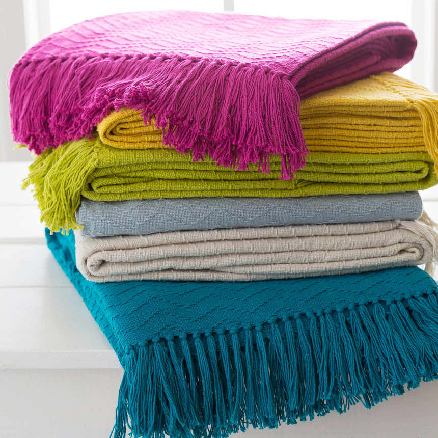 Chiconcuac Aqua Throw Blanket - Clearance