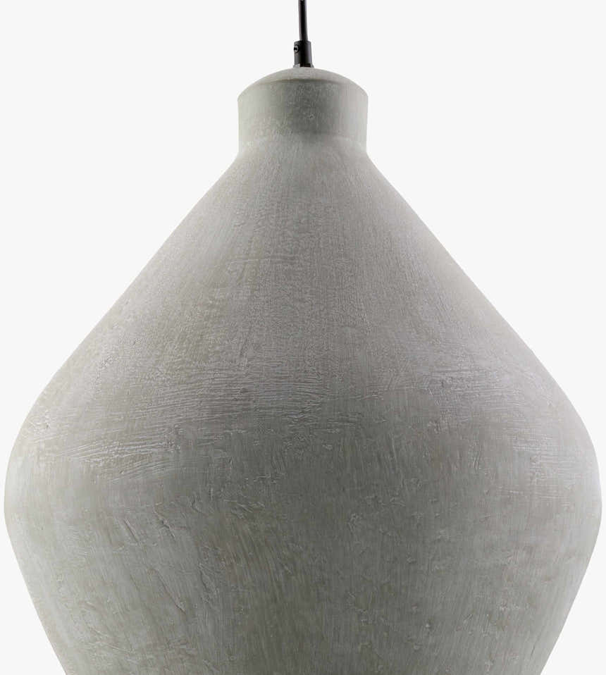 Rich Dark Gray Rustic Pendant Light for kitchen islands or dining areas