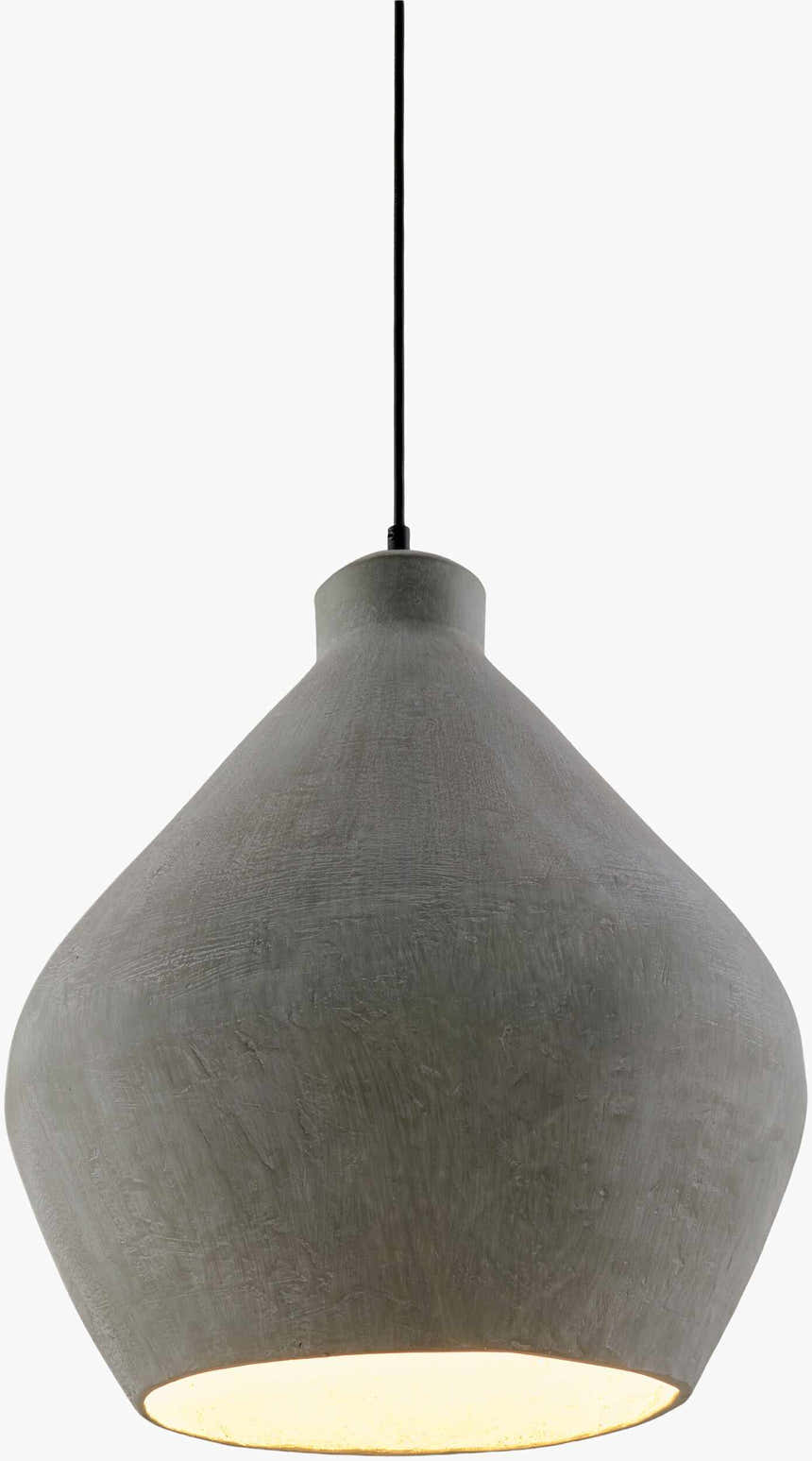 Rich Dark Gray Rustic Pendant Light for kitchen islands or dining areas