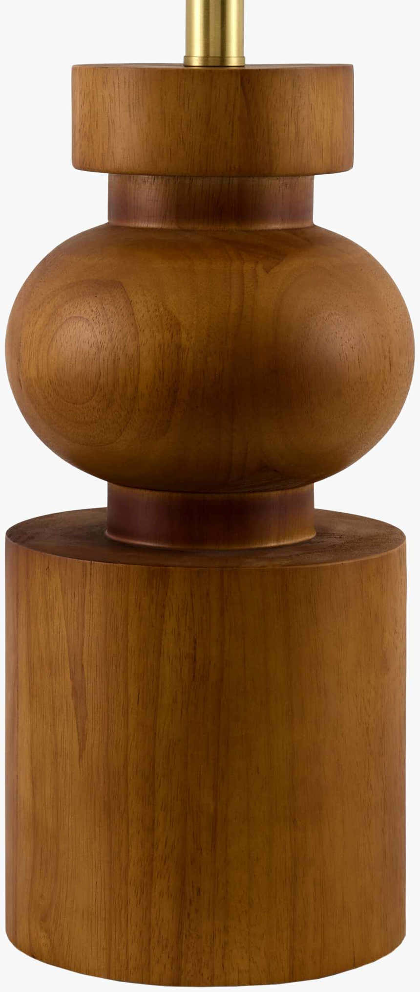 Orange Modern Table Lamp with linen details for bedside or console tables