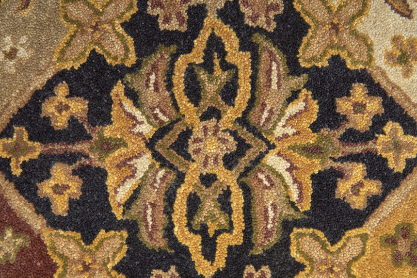 Feizy Wagner Traditional Diamond - Gold/Tan/Black Area Rug