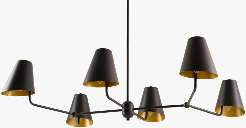 Charcoal Rustic Chandelier for dining or living rooms