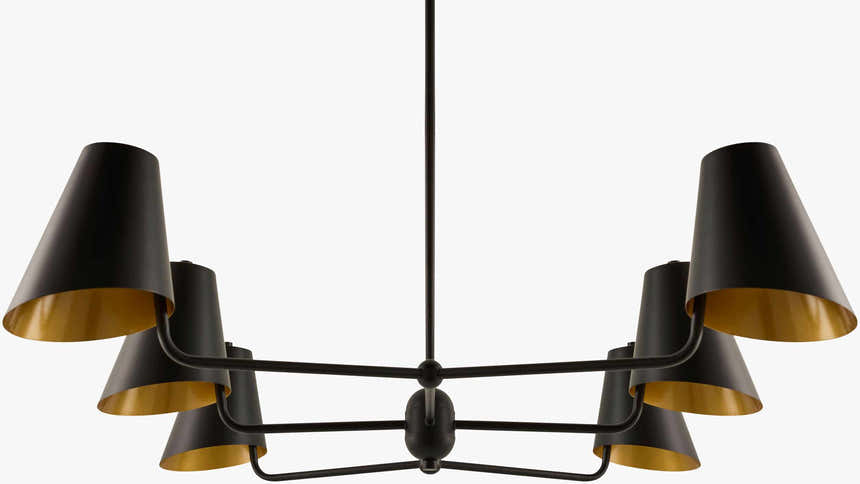 Charcoal Rustic Chandelier for dining or living rooms