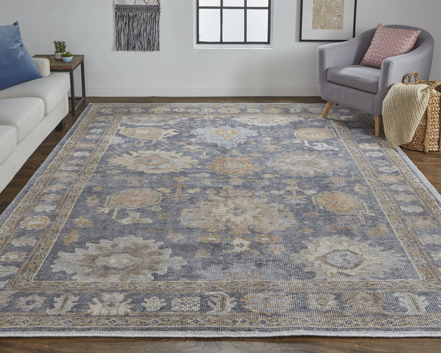 Feizy Wendover Transitional Oriental - Gray/Blue/Tan Area Rug