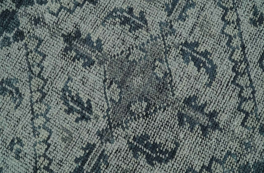 Vintage Style Distressed Traditional Hand Knotted Serapi Silver and Gray Multi Size Area Rug