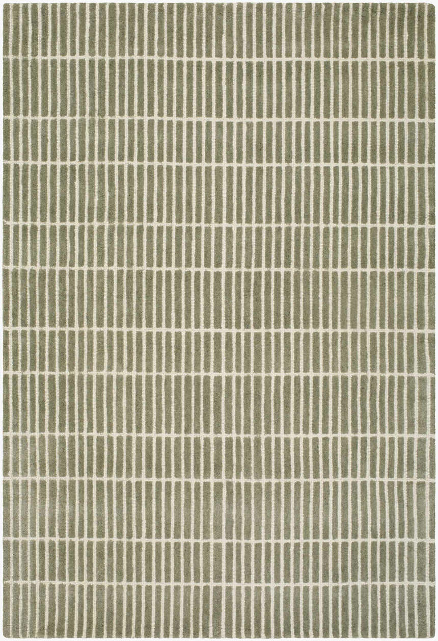 Sample Finial Olive Wool Area Rug