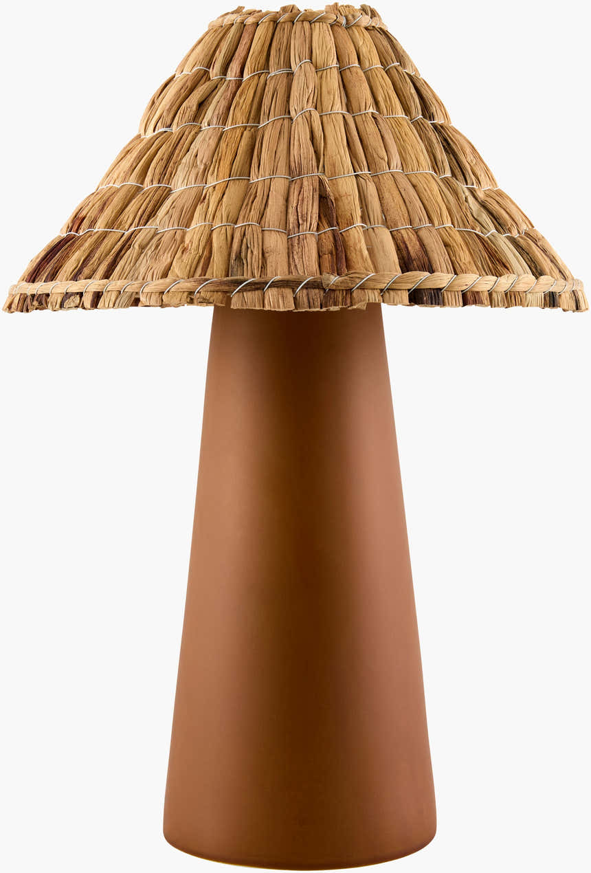 Warm Orange Traditional Table Lamp for bedside or console tables