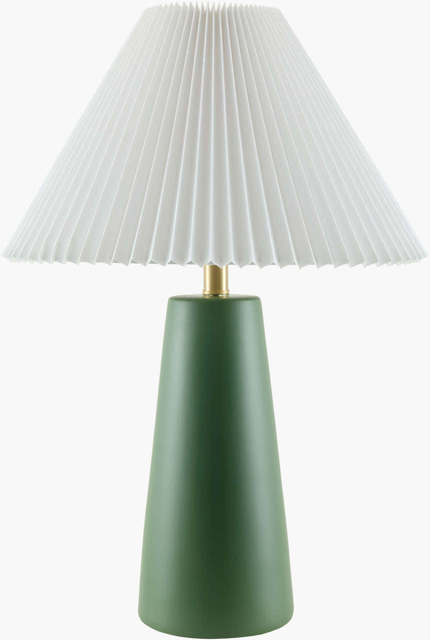 Forest Green Traditional Table Lamp for bedside or console tables