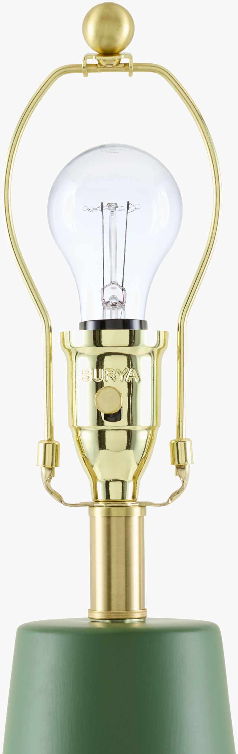 Forest Green Traditional Table Lamp for bedside or console tables