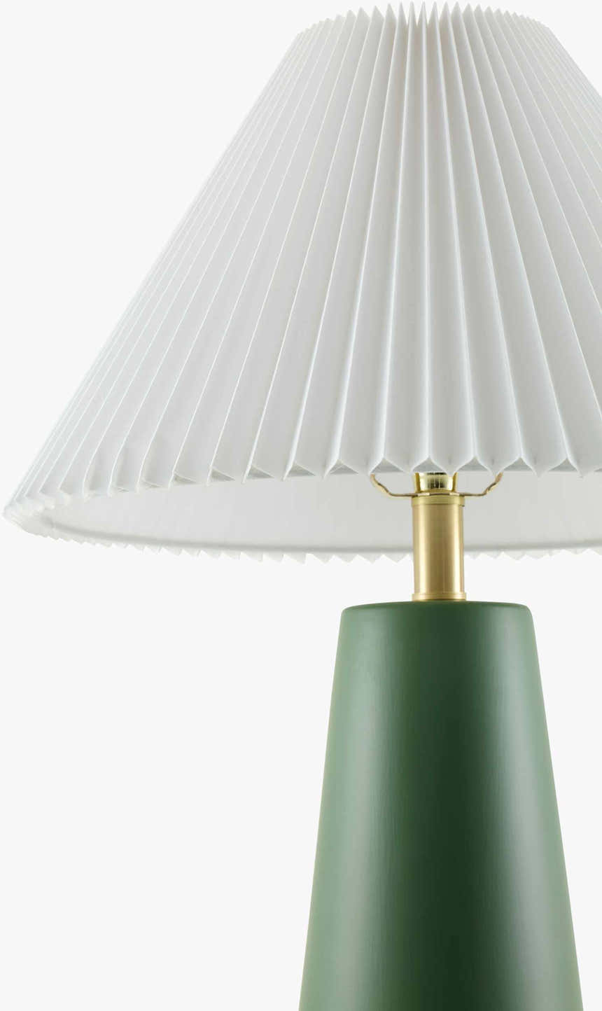 Forest Green Traditional Table Lamp for bedside or console tables