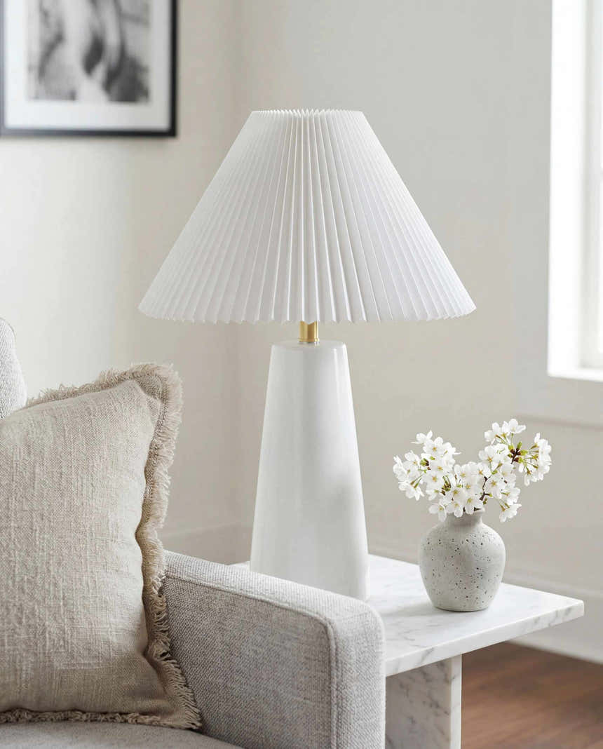 Dark Gray Traditional Table Lamp for bedside or console tables