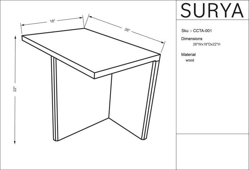 Verkhozim End Table - Clearance
