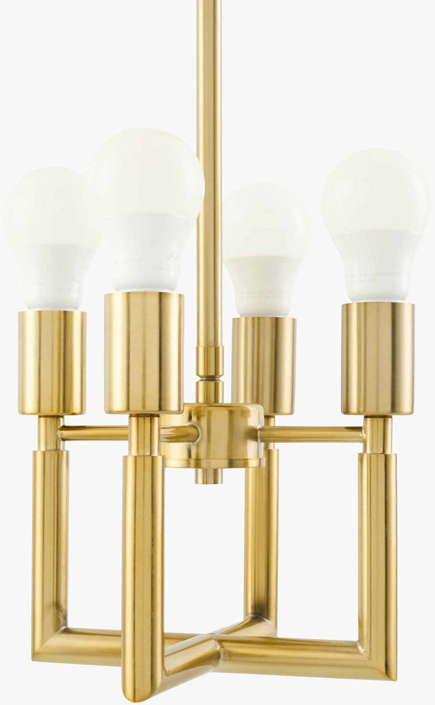 White Traditional Chandelier with linen details for dining or living rooms