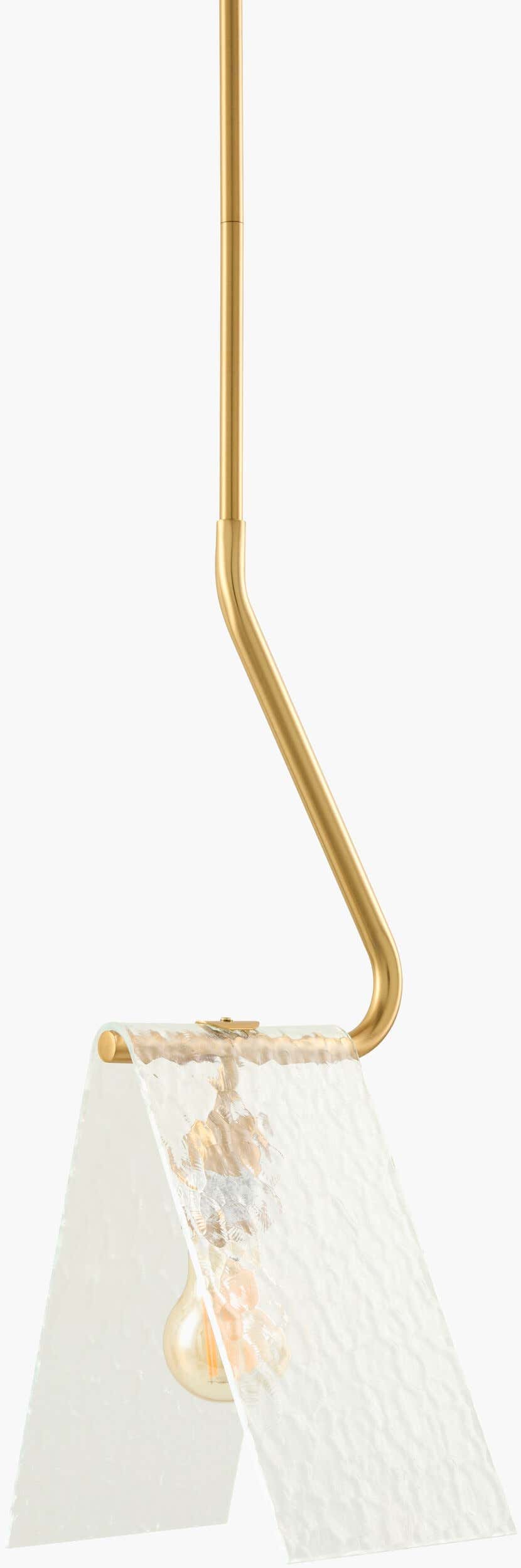 Tan Modern Pendant Light with glass details for kitchen islands or dining areas