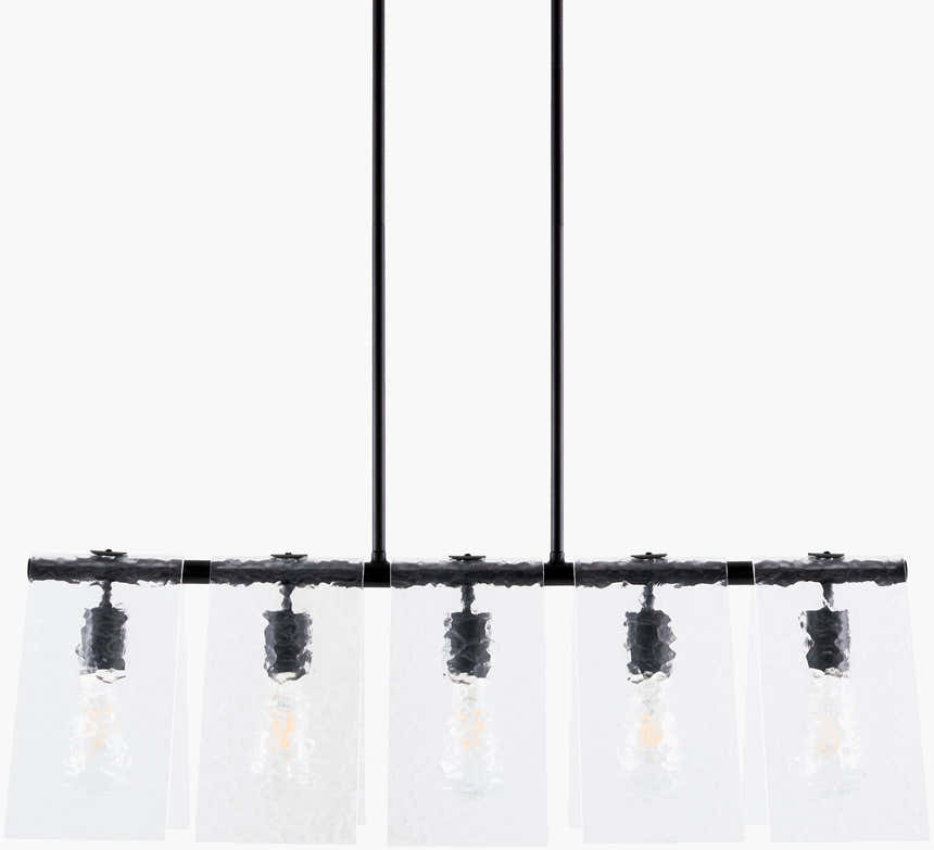 Rich White Modern Chandelier with glass details for dining or living rooms