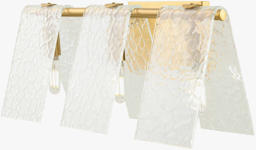 Soft White Modern Wall Sconce with glass details for hallway or bedroom lighting