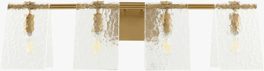 Soft Light Gray Modern Wall Sconce with glass details for hallway or bedroom lighting