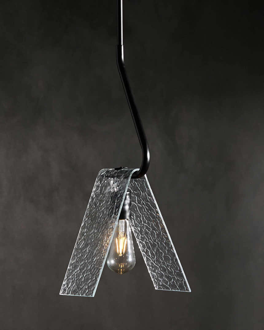 Light Gray Modern Pendant Light with glass details for kitchen islands or dining areas