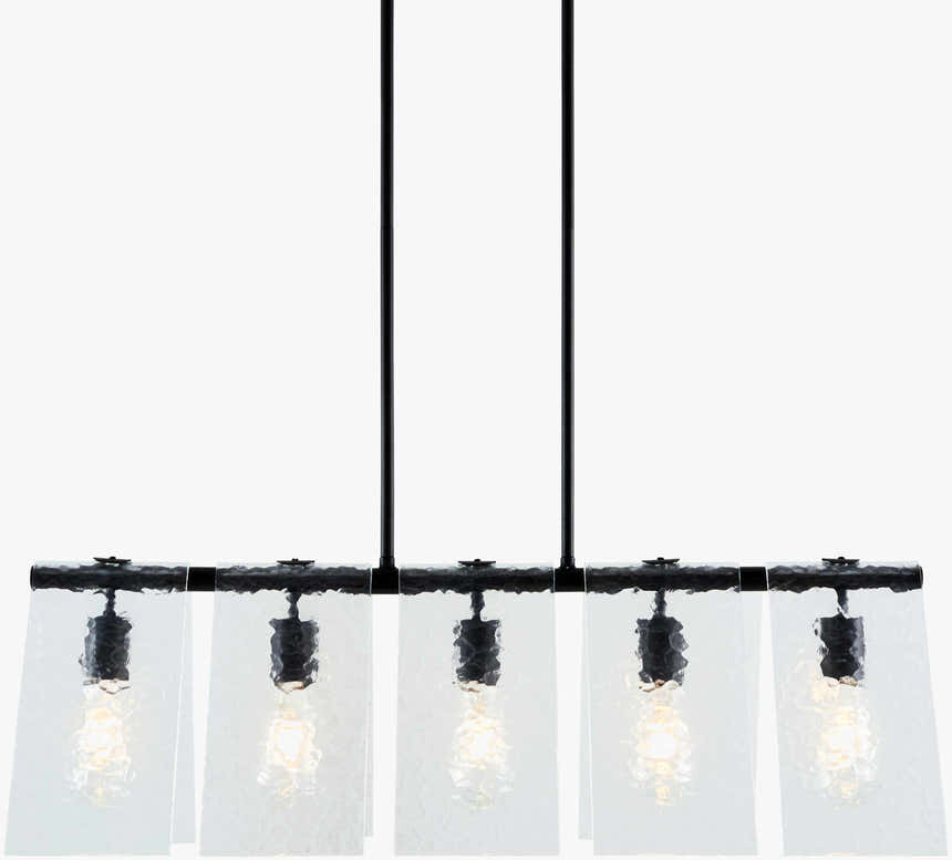 Rich White Modern Chandelier with glass details for dining or living rooms