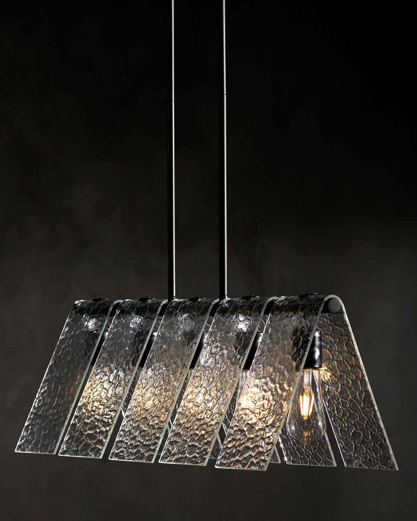 Rich White Modern Chandelier with glass details for dining or living rooms