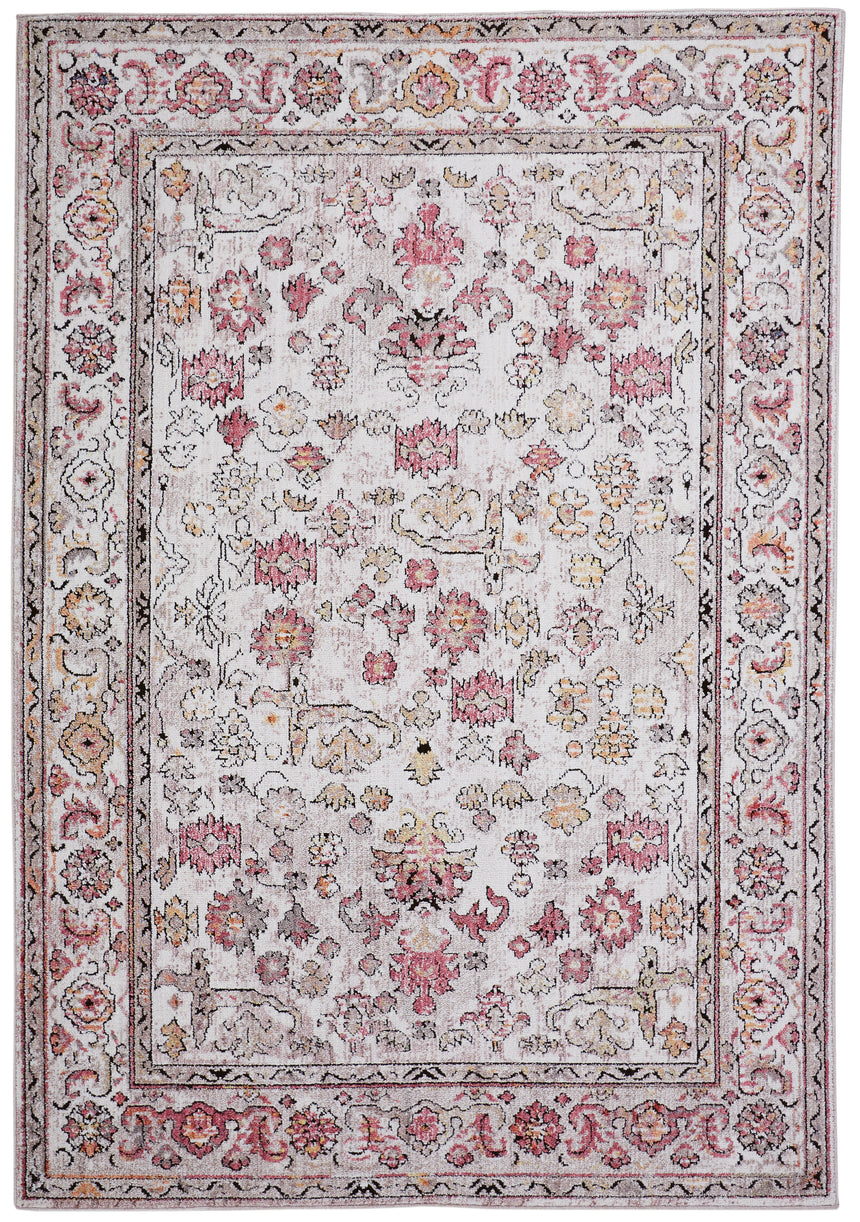 Feizy Armant Traditional Oriental - Ivory/Pink/Gray Area Rug - Clearance