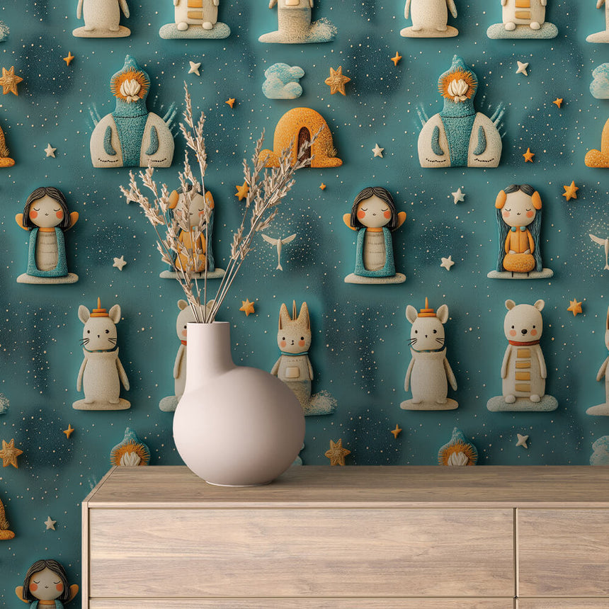 Celestial Dreamers' Night Sky