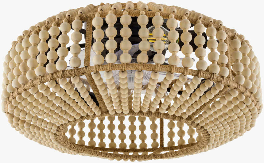 Deep Orange Coastal Chandelier for dining or living rooms