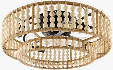 Soft Orange Coastal Chandelier for dining or living rooms