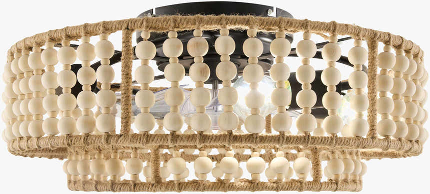 Soft Orange Coastal Chandelier for dining or living rooms