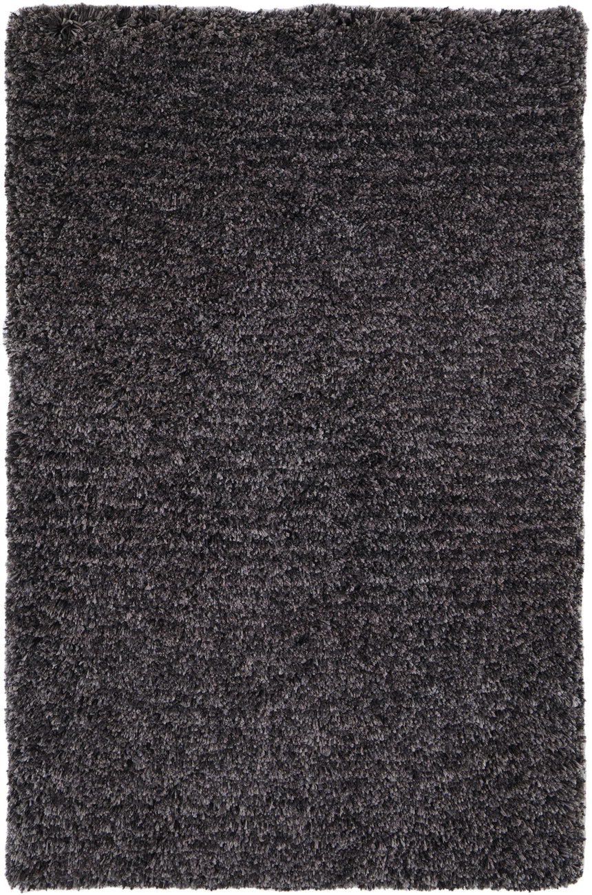 Feizy Stoneleigh Modern Solid - Black/Gray Area Rug
