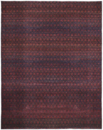 Close-up of Feizy Voss Transitional Diamond Red/Gray Area Rug. Features a diamond floral pattern and distressed texture. Design-Rectangle