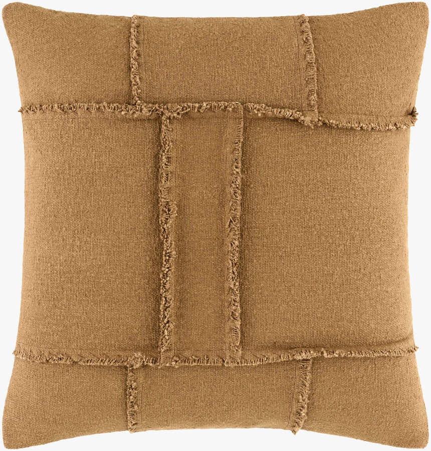 Medoe Orange Cotton Throw Pillow