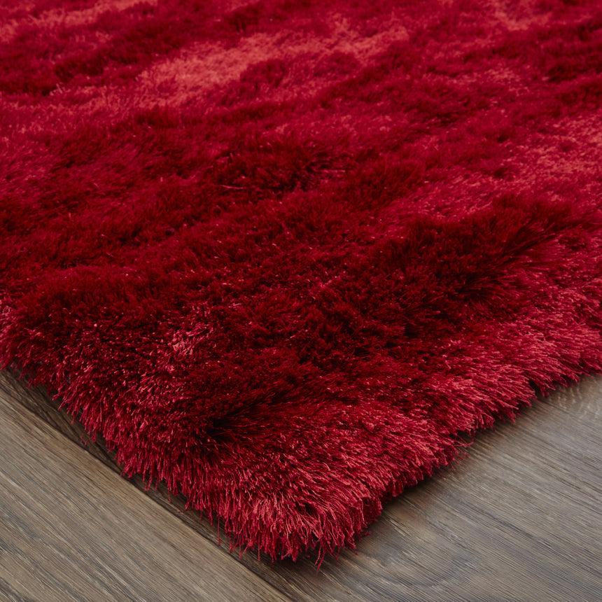 Feizy Indochine Modern Solid - Red/Purple Area Rug