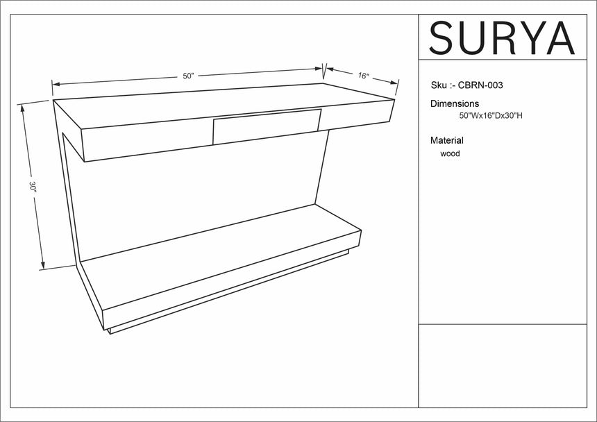 Waldsassen Mango Wood Console Table