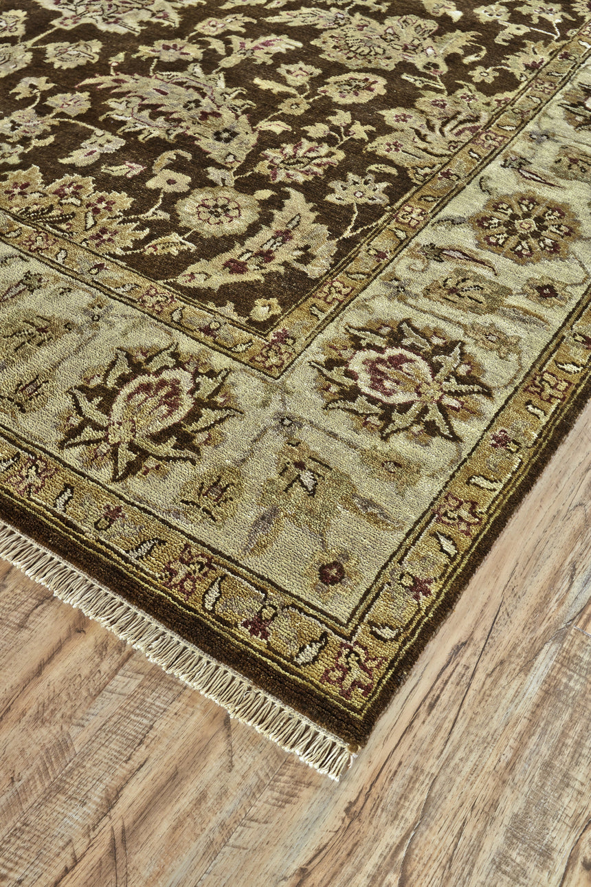Feizy Drake Traditional Persian - Brown/Gold/Tan Area Rug - Clearance