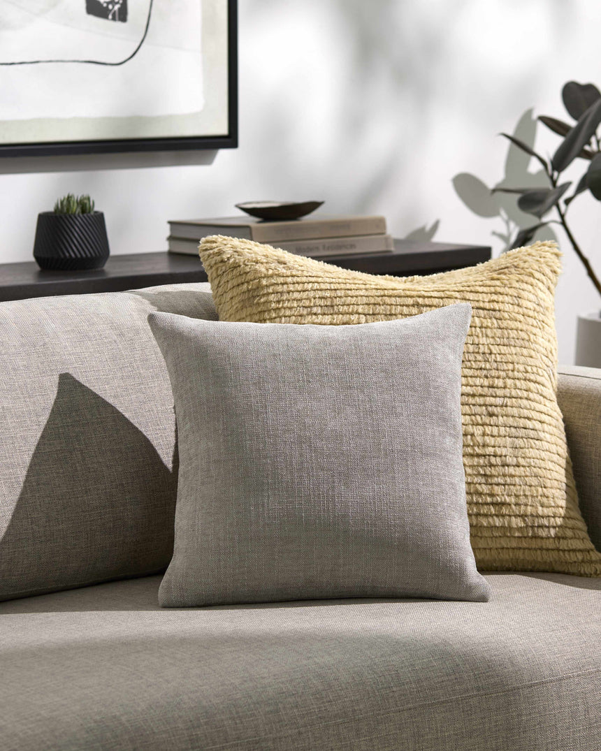 Zihna Taupe Throw Pillow