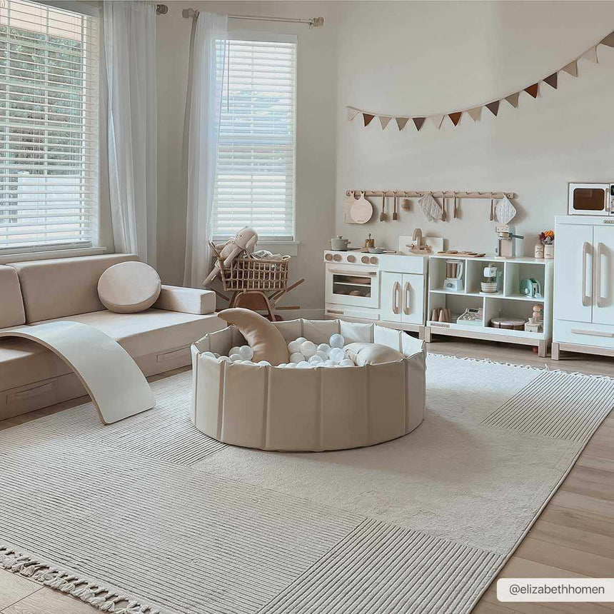 Abia Beige Area Rug - Clearance