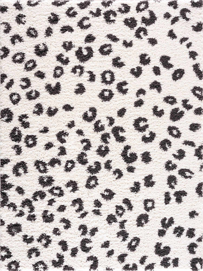 Zhen Black Spots Leopard Rug - Clearance