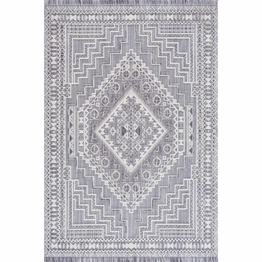 Alya 3D Saxony with Fringes Area Rug - Clearance