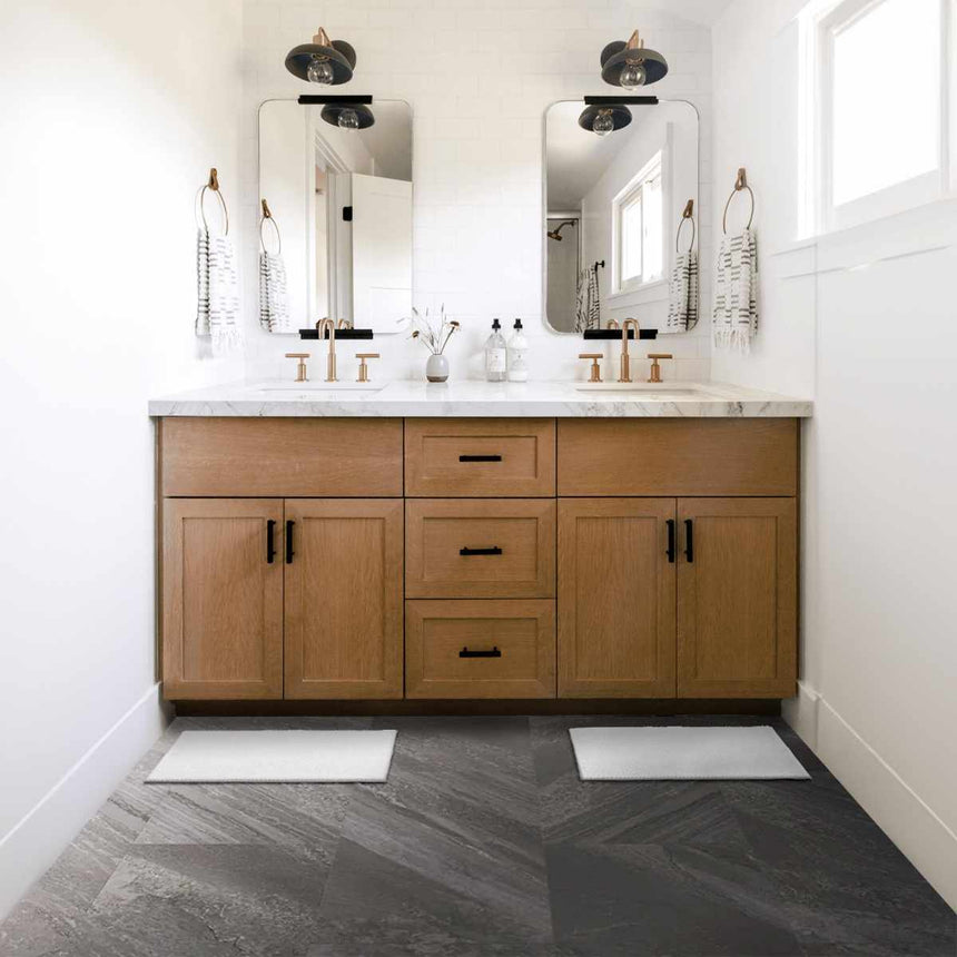 Washable Bath Mat, White