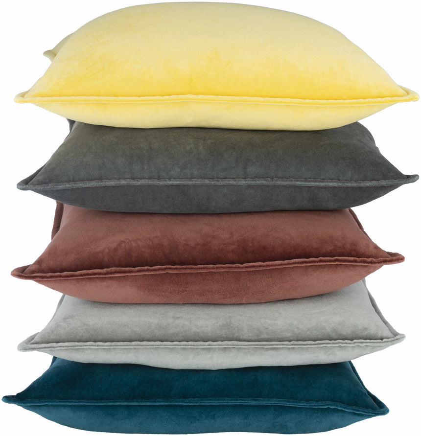 Wasilla Mustard Square Throw Pillow