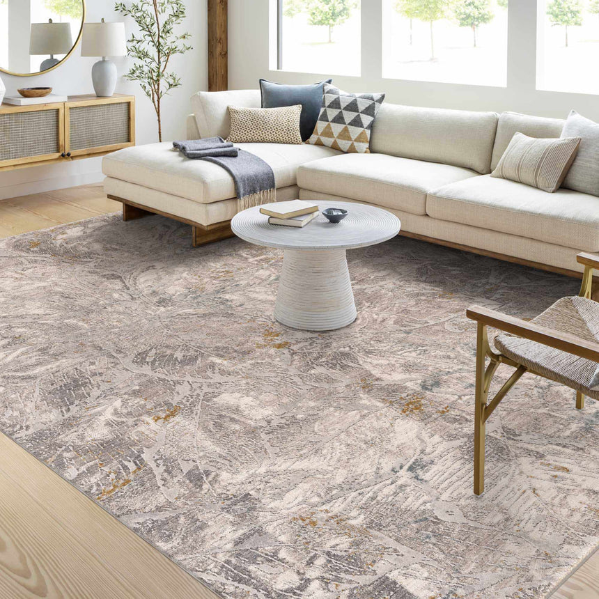 Hinda Textured Rug with Fringes