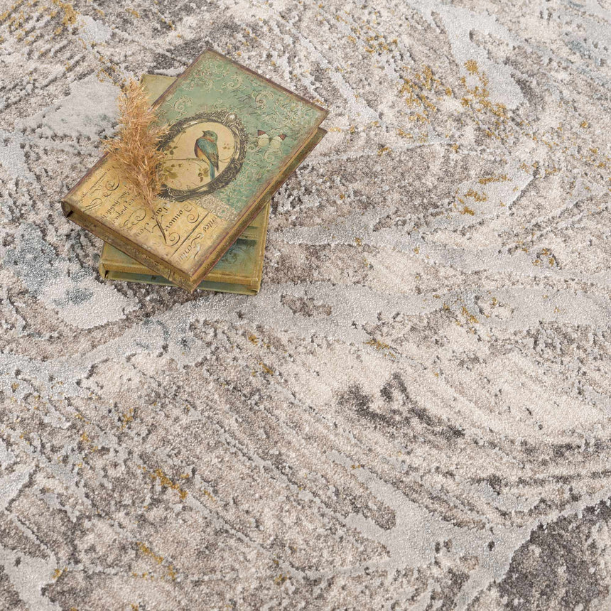 Hinda Textured Rug with Fringes