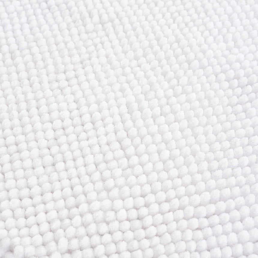 Washable Bath Mat, White